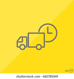 Web line icon. Express delivery