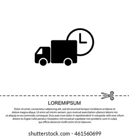 Web line icon. Express delivery