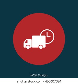 Web line icon. Express delivery