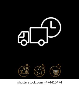 Web line icon. Express delivery