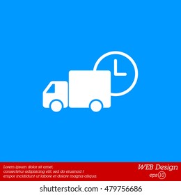 Web line icon. Express delivery