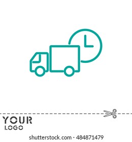 Web line icon. Express delivery