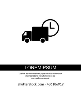Web line icon. Express delivery