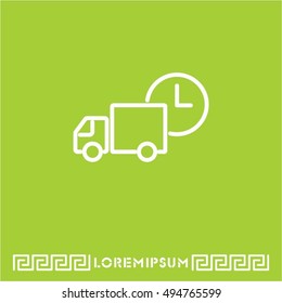 Web line icon. Express delivery