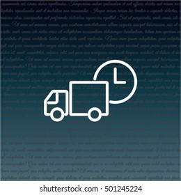 Web line icon. Express delivery