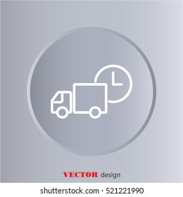 Web line icon. Express delivery