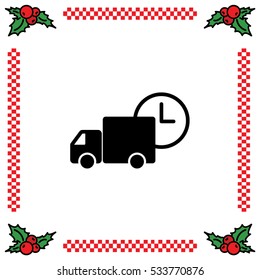 Web line icon. Express delivery
