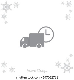 Web line icon. Express delivery