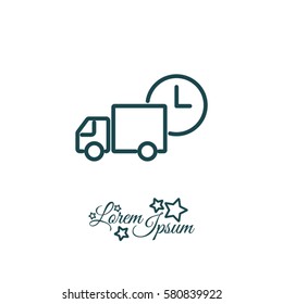 Web line icon. Express delivery