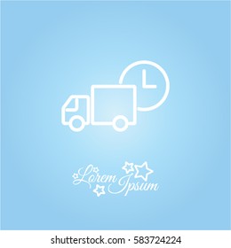Web line icon. Express delivery