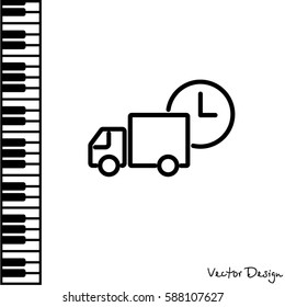 Web line icon. Express delivery