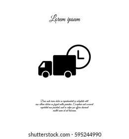 Web line icon. Express delivery