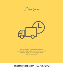 Web line icon. Express delivery