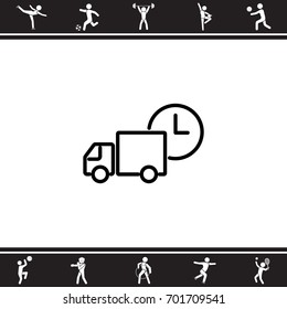 Web line icon. Express delivery