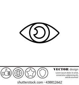Web line icon. Eye
