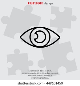 Web line icon. Eye