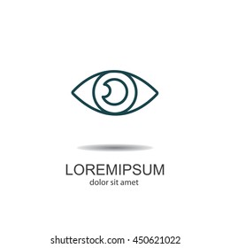 Web line icon. Eye