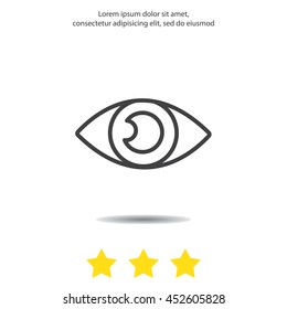 Web line icon. Eye