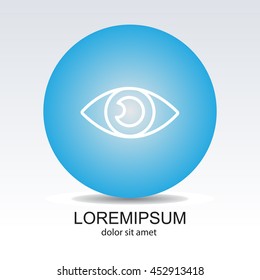 Web line icon. Eye