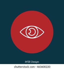 Web line icon. Eye