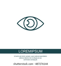 Web line icon. Eye