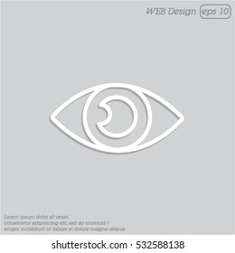 Web line icon. Eye