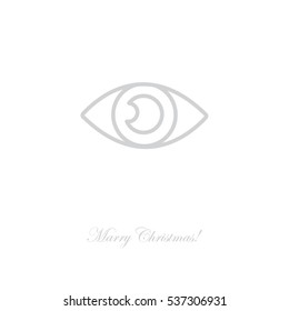 Web line icon. Eye