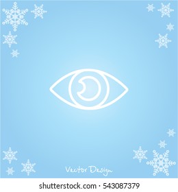 Web line icon. Eye