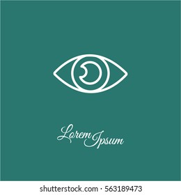 Web line icon. Eye