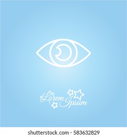 Web line icon. Eye