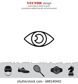Web line icon. Eye