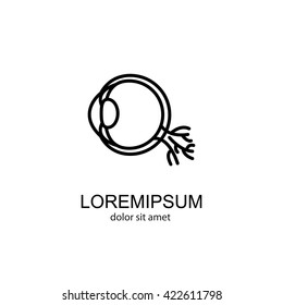 Web line icon. Eyeball