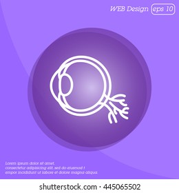 Web line icon. Eyeball