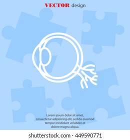 Web line icon. Eyeball