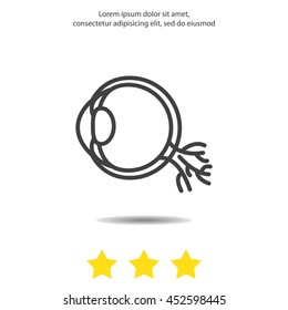 Web line icon. Eyeball