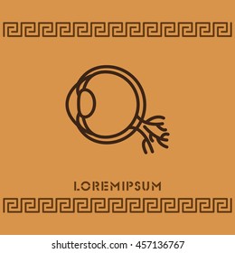 Web line icon. Eyeball