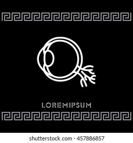Web line icon. Eyeball
