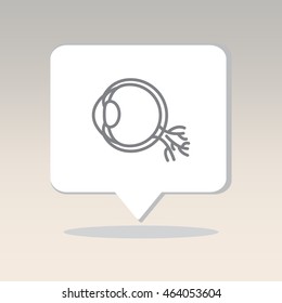Web line icon. Eyeball
