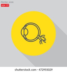 Web line icon. Eyeball