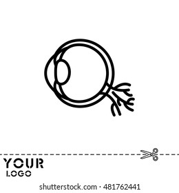 Web line icon. Eyeball