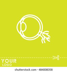 Web line icon. Eyeball