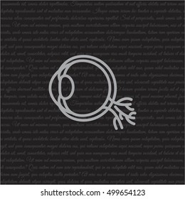 Web line icon. Eyeball