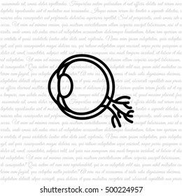 Web line icon. Eyeball