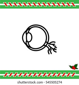 Web line icon. Eyeball