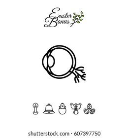 Web line icon. Eyeball