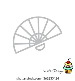 Web line icon. fan