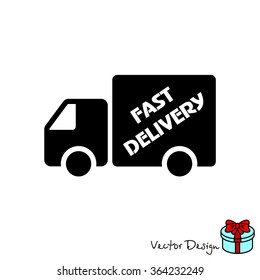 Web line icon. Fast delivery