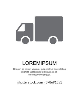 Web line icon. Fast delivery