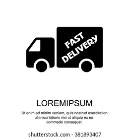 Web line icon. Fast delivery