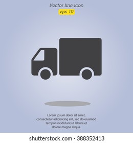 Web line icon. Fast delivery